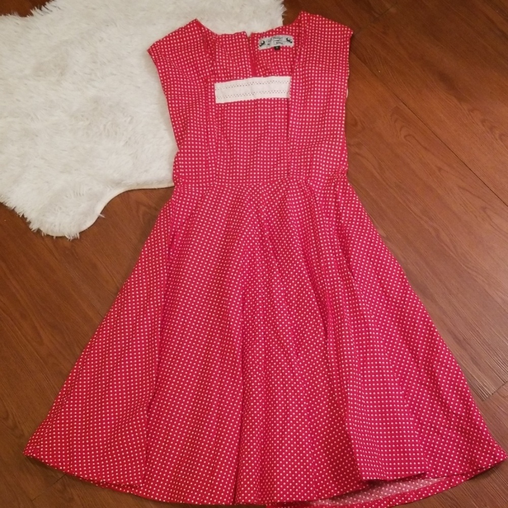 Hell Bunny Vixen Rockabilly Polka Dot Pinup Dress